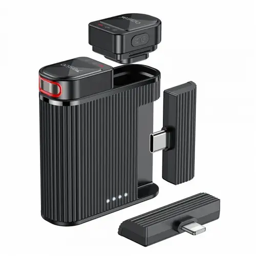 Lavaliera Yesido KR19, USB-C / Lightning, Set 2 bucati (Negru)