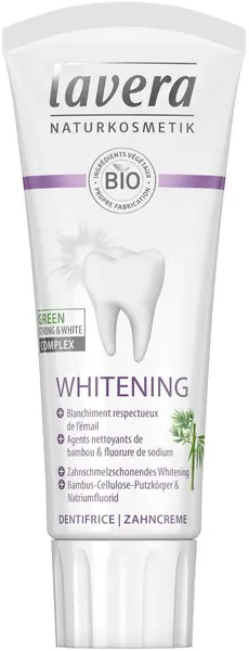 Lavera Pastă de dinţi de albire Whitening, 75 ml