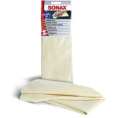 Laveta din piele de caprioara naturala pentru uscare SONAX 59x38cm