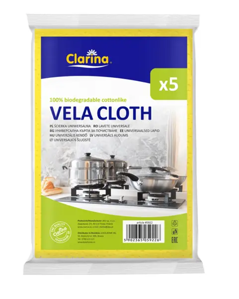 Lavete bumbac Clarina Vela 5 buc/set Lavete bumbac Clarina Vela 5 buc/set