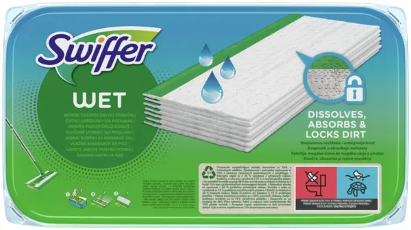 Lavete umede de rezervă Swiffer - 10 buc