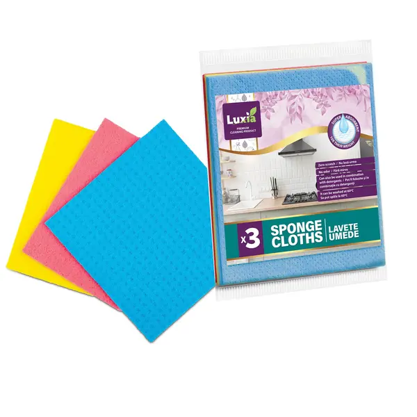 Lavete umede Luxia 3 buc/set 16x16cm colorate Lavete umede Luxia 3 buc/set 16x16cm colorate