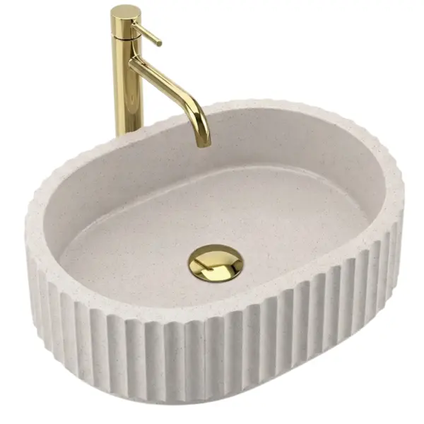 Lavoar baie Margaret, oval, piatra compozita Artificial Stone, 49 x 37 cm