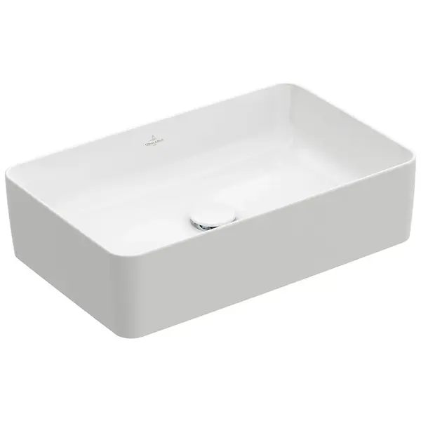 Lavoar baie pe blat alb 56 cm, dreptunghiular, Villeroy Boch, Collaro