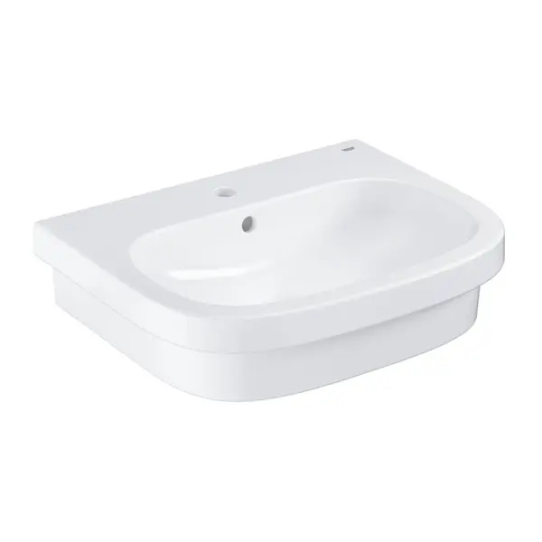 Lavoar baie pe blat alb 60 cm, dreptunghiular, Grohe Euro Ceramic