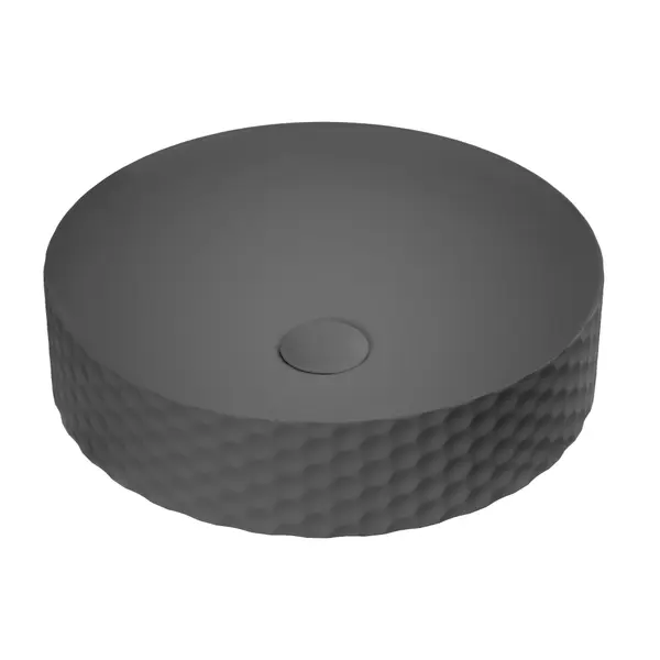 Lavoar baie pe blat Celesta Siena 44 x 44 x 10 5 cm ceramica antracit