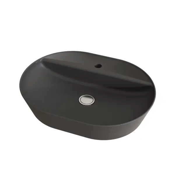 Lavoar baie pe blat Celesta Vista 60 x 45 x 11.5 cm ceramica antracit mat