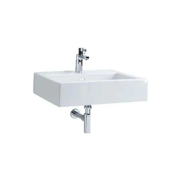 Lavoar baie suspendat alb lucios 60 cm, dreptunghiular, Kolo Twins