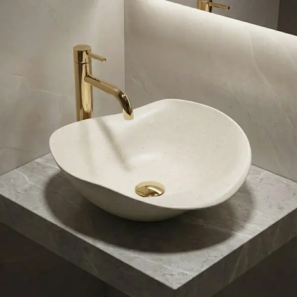 Lavoar ceramic pentru blat REA HM-34B Handmade ART