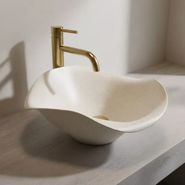 Lavoar ceramic pentru blat REA HM-35B Handmade ART