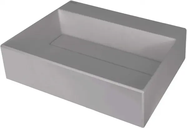 Lavoar din granit, capac scurgere, montare blat, 50x40 cm, gri, Deante Correo