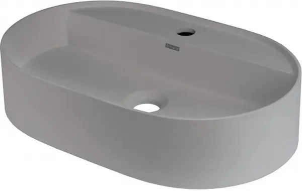 Lavoar din granit, montare blat, cu gaura pentru baterie, gri, Deante Silia