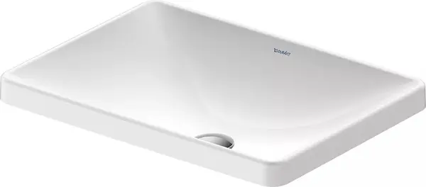 Lavoar Duravit D-Neo 0358600079, montare in blat, 60 x 44 cm, dreptunghiular, Alb