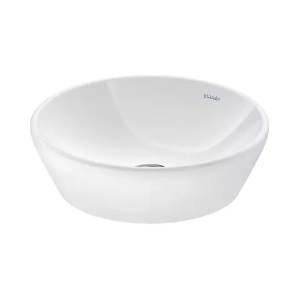 Lavoar Duravit D-Neo 2371400070, 400 mm, montare pe blat, rotund, Alb