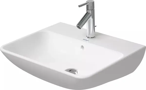 Lavoar Duravit Me by Starck 2335550000, montare pe perete, 55 x 44 cm, dreptunghiular, Alb
