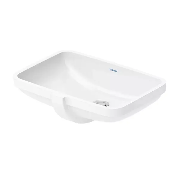 Lavoar Duravit NO 1 03954900282, montare sub blat, 52 x 38 cm, dreptunghiular, Alb