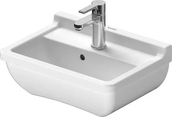 Lavoar Duravit Starck 3 0750450000, montare pe perete, 45 x 32 cm, oval, Alb