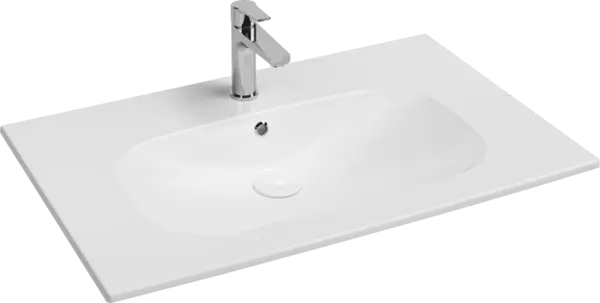 Lavoar incastrat 101 cm cu preaplin, alb lucios, Isvea Infinity
