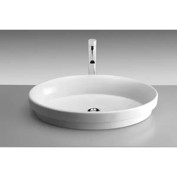 Lavoar incastrat alb 63 cm, oval, Gala Ovalo