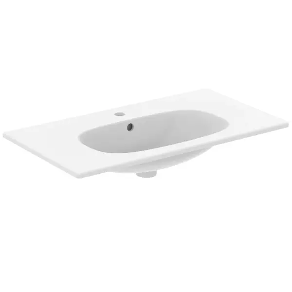 Lavoar incastrat alb mat 83 cm, dreptunghiular, Ideal Standard Tesi