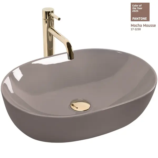 Lavoar Lisa bej lucios L49 cm
