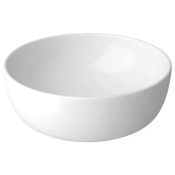 Lavoar pe blat alb 40 cm, rotund, Cersanit Moduo
