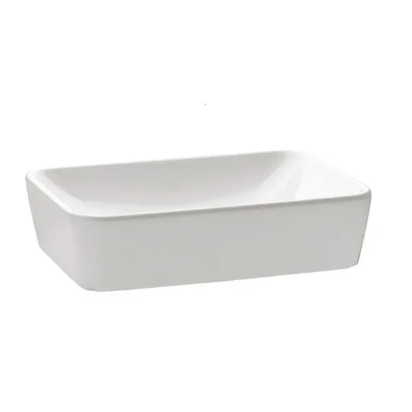 Lavoar pe blat alb 50 cm, dreptunghiular, Gala Emma