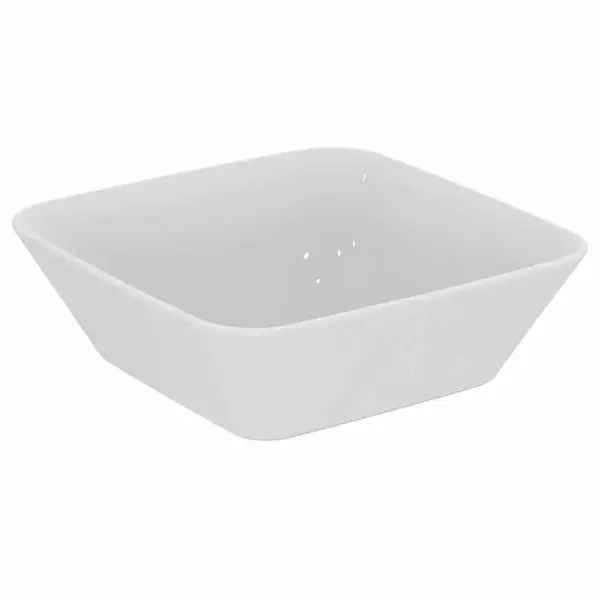 Lavoar pe blat alb lucios 40 cm, patrat, fara preaplin, Ideal Standard Connect Air