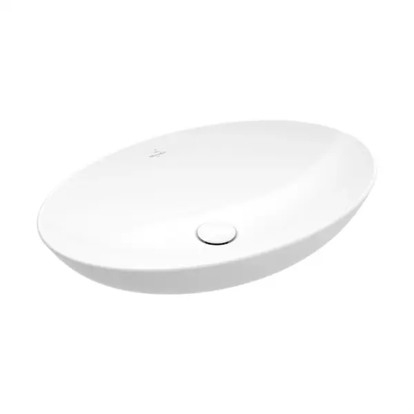 Lavoar pe blat alb lucios 56 cm, oval, Villeroy Boch, Loop Friends