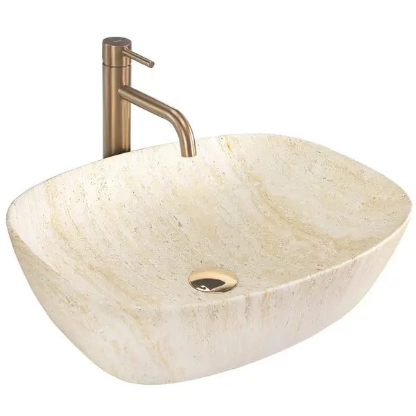 Lavoar pentru blat Rea Freja Travertine Matt