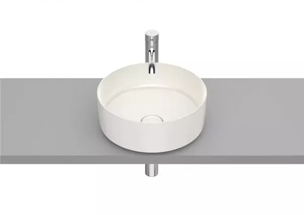 Lavoar Roca Inspira A327523650, montare pe blat, 37 cm, FineCeramic, Bej