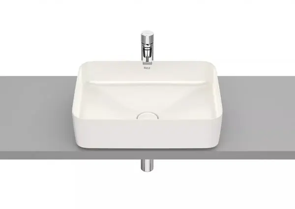 Lavoar Roca Inspira A327530650, montare pe blat, 50 x 37 cm, FineCeramic, Bej