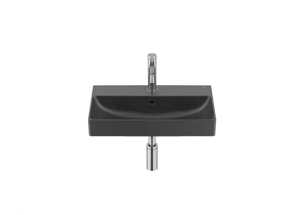 Lavoar Roca Ona A327683080, montare pe perete, 55 x 36 cm, FineCeramic, mat, Negru