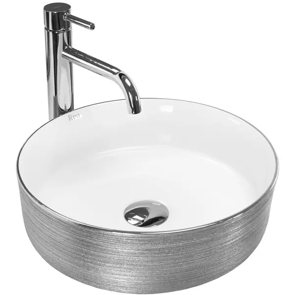 Lavoar Sami argintiu periat L36 cm