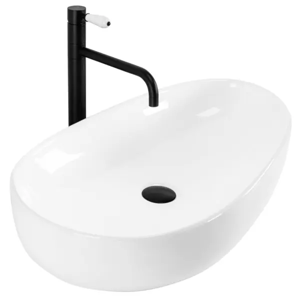 Lavoar Sandra alb L65 cm