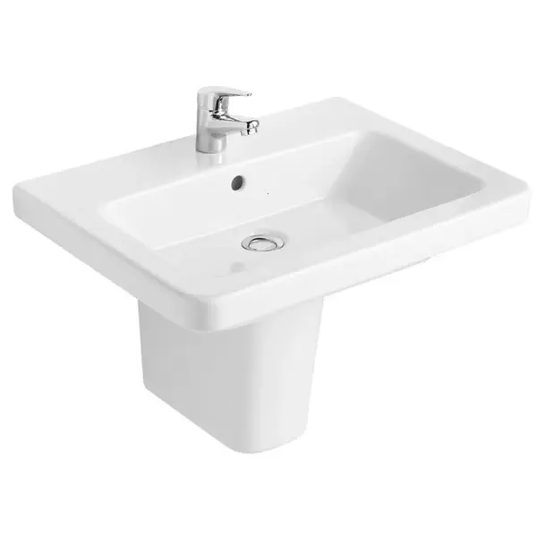 Lavoar suspendat alb 55 cm, dreptunghiular, Gala Street Square