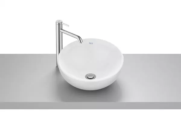 Lavoar tip bol Roca A32787K000, 380 x 380 mm, montare pe blat, Alb