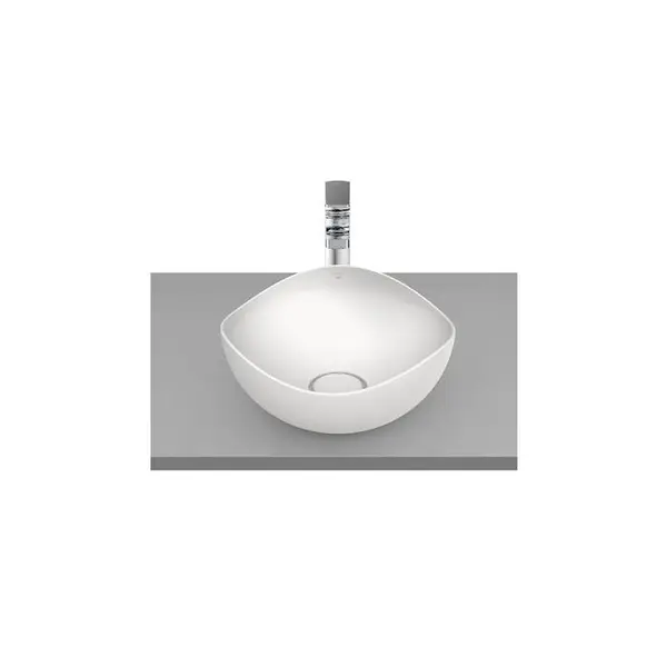 Lavoar tip bol Roca Ohtake A327A15650, 375 x 375 mm, montare pe blat, Alb