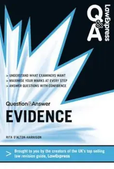 Law Express Question and Answer: Evidence Law (Q&A Revision, Paperback/Rita D'Alton-Harrison