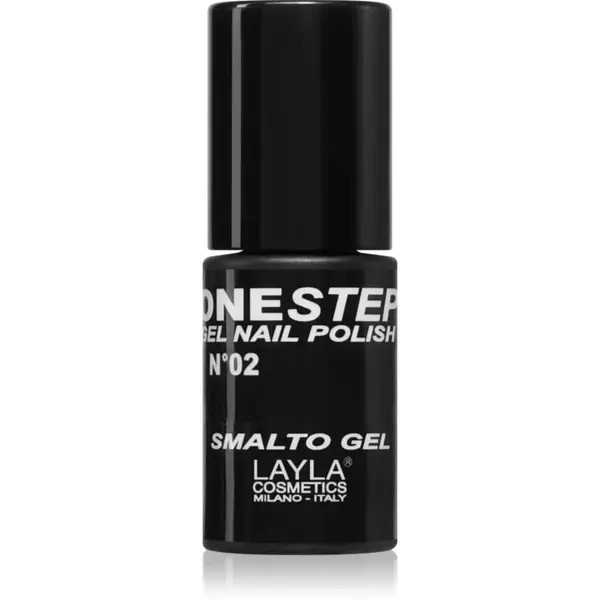 Layla Cosmetics One Step lac de unghii culoare N.2 100% Black 5 ml