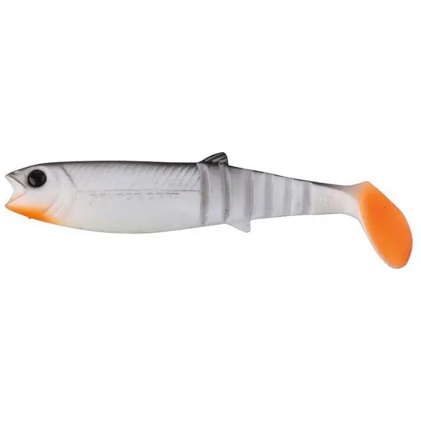 LB Cannibal Shad 8cm White & Black 5buc