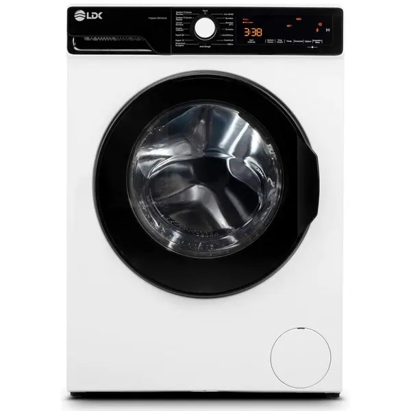 LDK Masina de spalat rufe cu uscator LDK Higeea 8614DIA, 8 Kg Spalare / 6 Kg Uscare, 1400 rpm, Clasa A, Prespalare, Calcare usoara, Anti-Alergic, Selectare timp uscare, Selectare nivel temperatura, Amanare pornire, Alb