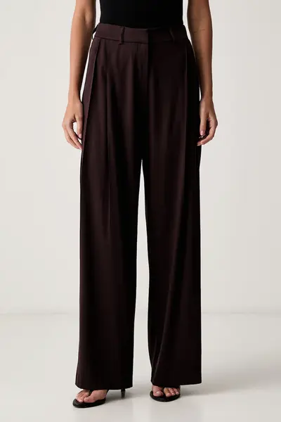 Le Privé pantaloni pentru femei cu vâscoză ROMY TROUSERS