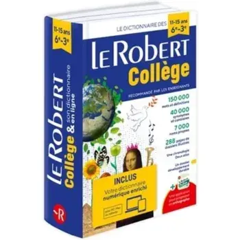 Le Robert College 2024 Bimedia. Monolingual French dictionary for college students with free coded access to the online dictionary, Paperback/Alain Rey
