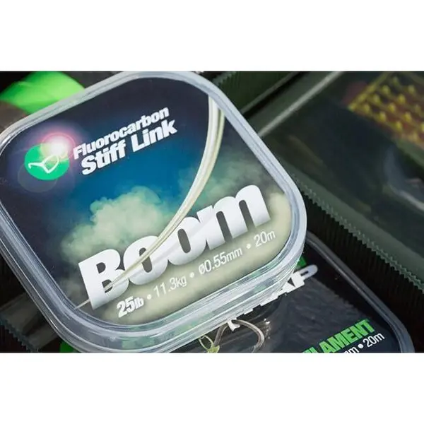 Leader Boom Fluorocarbon Stiff Link 0.65mm 15.9Kg 15M