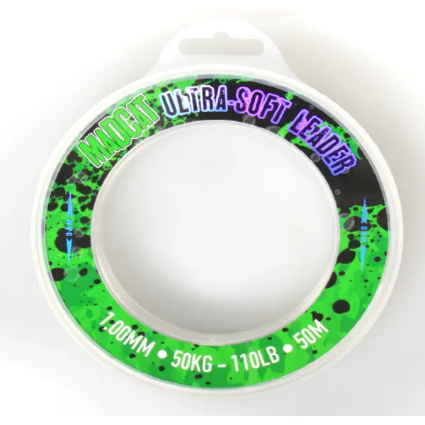 Leader MADCAT Ultra-Soft Mono Leader 50m 1.30mm 75kg Transparent