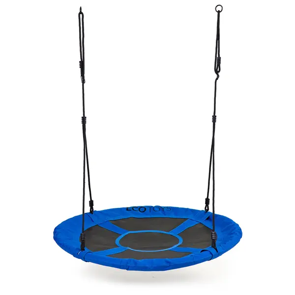 Leagan cuib Ecotoys, 150 kg, 100 cm, reglabil, albastru KID066811, la doar 167,00 lei
