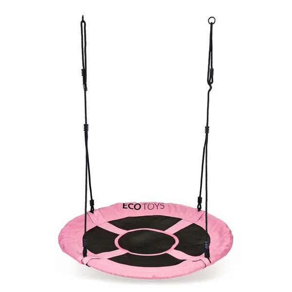 Leagan cuib Ecotoys, 150 kg, 100 cm, reglabil, roz KID066859, la doar 167,00 lei
