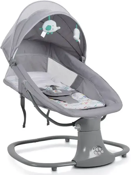 Leagan electric Cangaroo Axel, 0 - 12 luni, 0 - 9 kg, 5 viteze, Gri