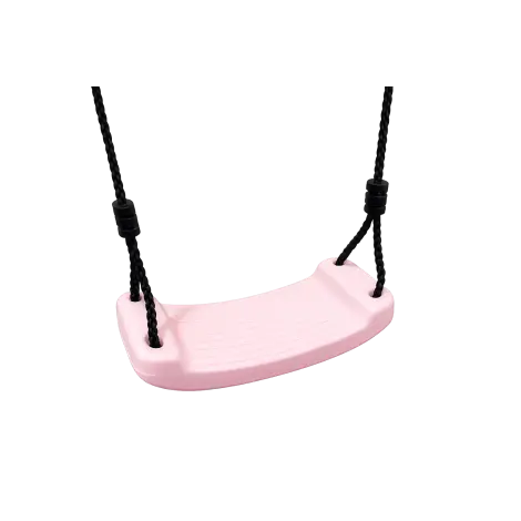 Leagan pentru copii din plastic HDPE rezistent la intemperii roz pastel KBT